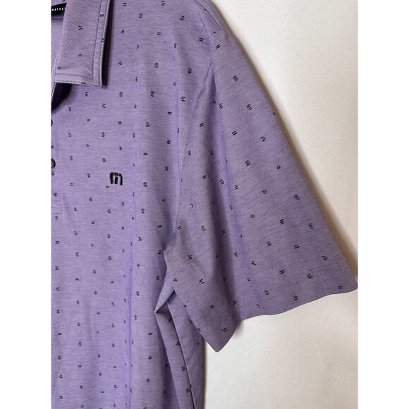 Travis Matthew Always Summer Golf Polo Shirt Lavender Purple Collared Large - Picture 2 of 5